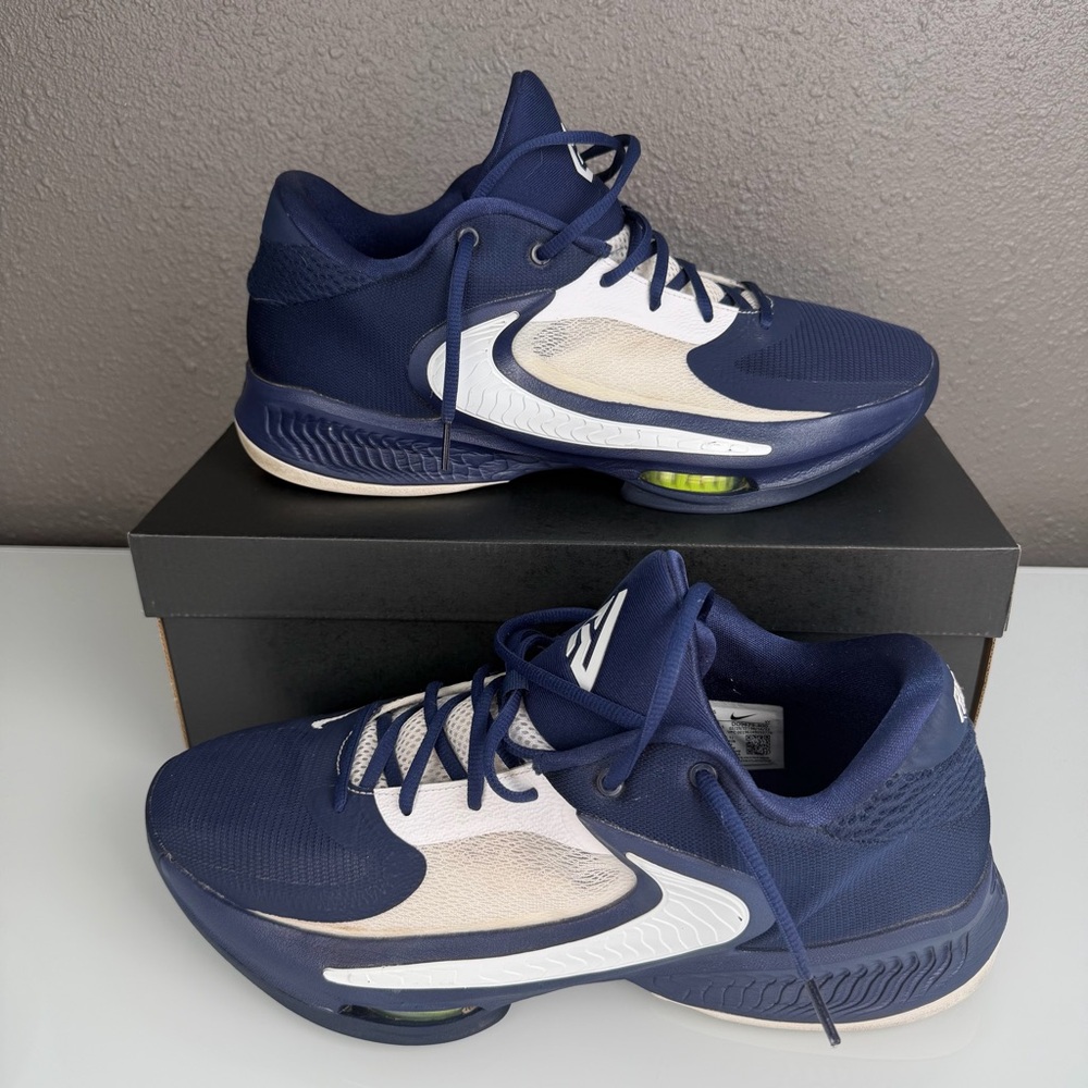 Nike Zoom Freak 4 TB Midnight Navy DO9679-400 Men's Size 14 Basketball Giannis